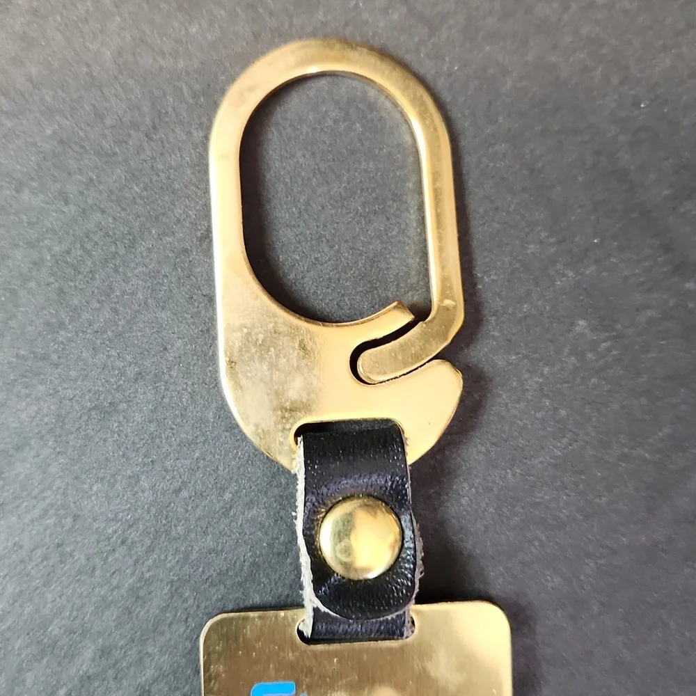 BILL Mickey Mouse Metallic Keychain, Walt Disney World, 1980s Vintage